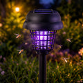 Solar Mosquito Trap Garden Lamp with White Light Mode & Ground Spike (1 Pc)