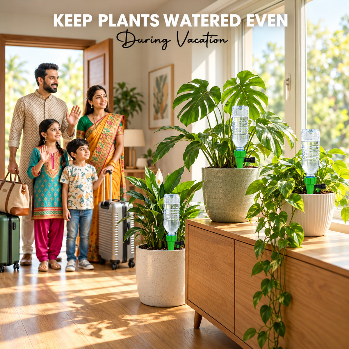 Bottle Fed Plant Irrigator