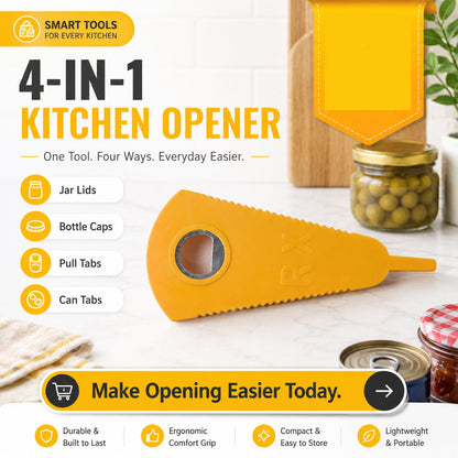 Bottle Opener Tool Stainless Steel Multipurpose Can Opener for Kitchen Bar (1 Pc)