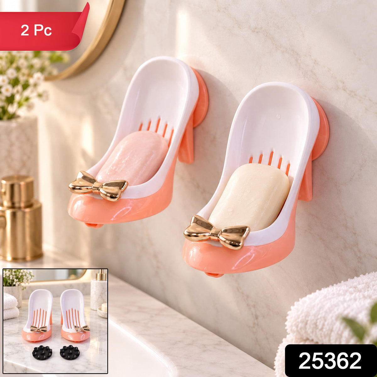 Shoe shaped soap holder set - SKU photo