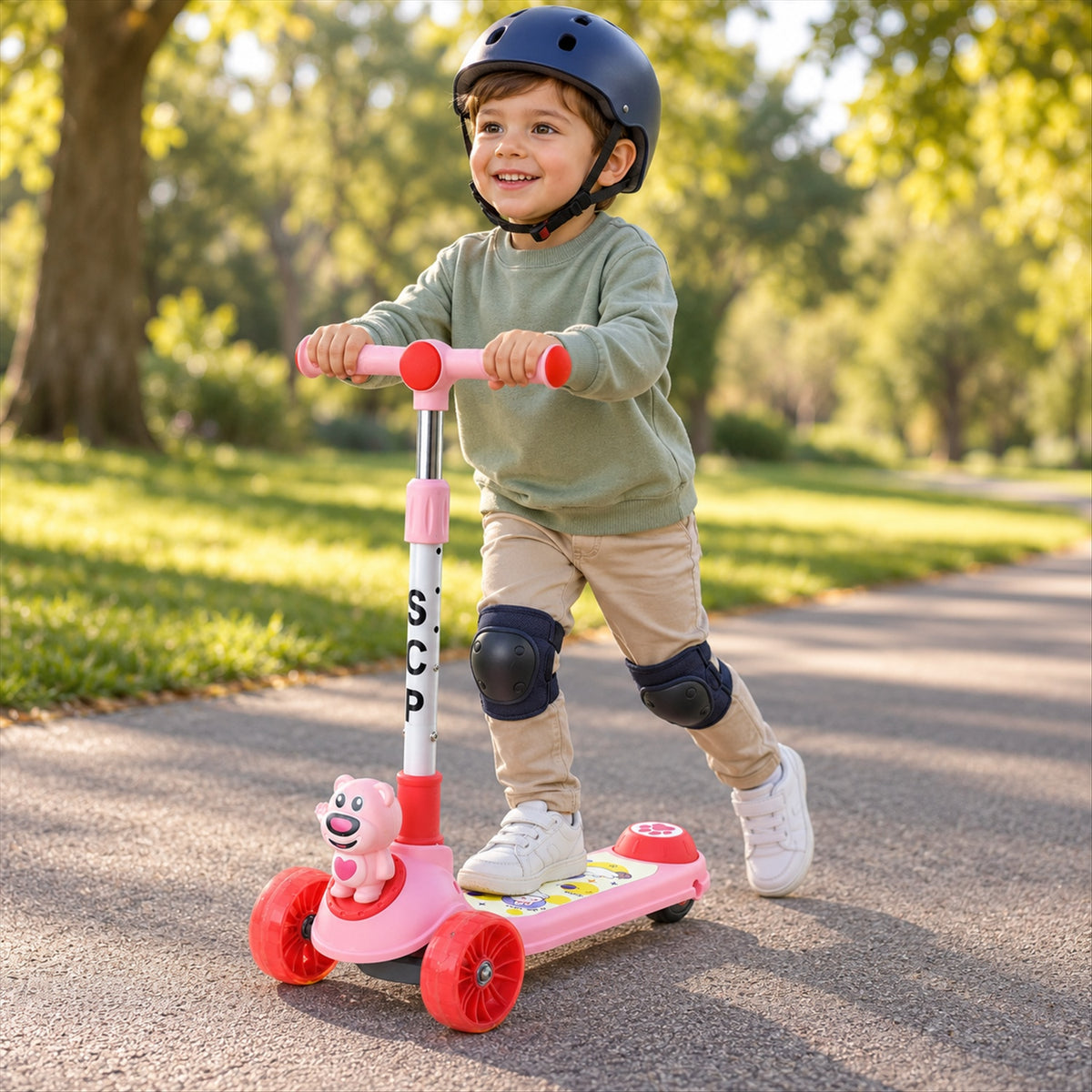 Scooter deck detail