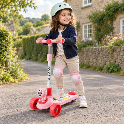 Kids kick scooter white bg