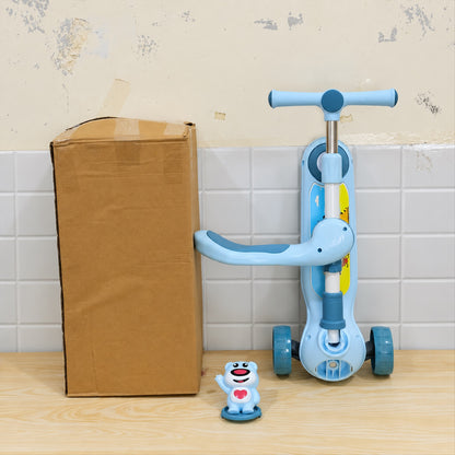 Kids seat scooter riding use
