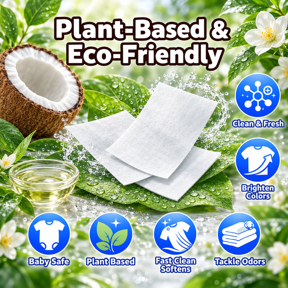 Laundry detergent sheets - manufacturer formula claims