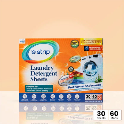 Laundry detergent sheets - pack quantity
