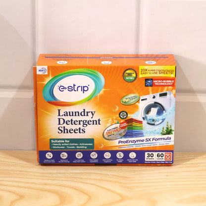 Laundry detergent sheets - actual product box