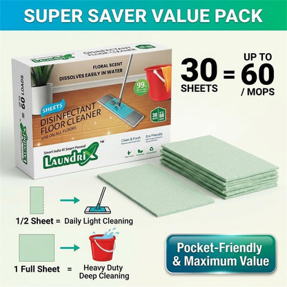 Floor cleaner sheets - pack quantity