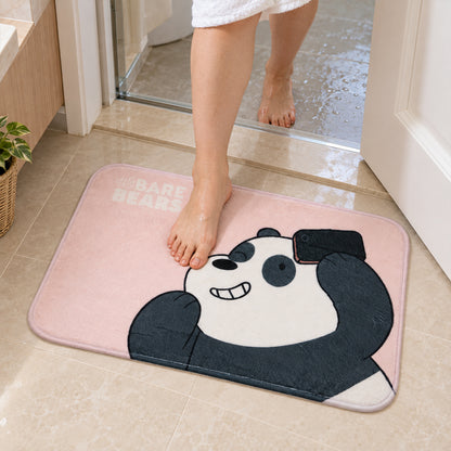 Panda design bathroom floor mat - view 02