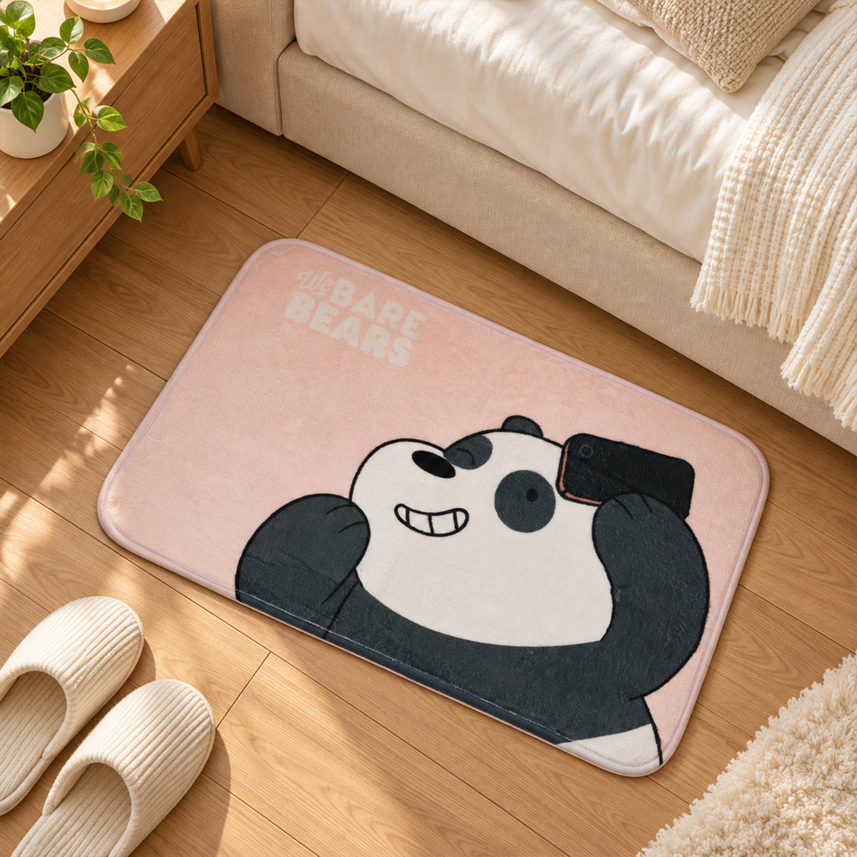 Panda design bathroom floor mat - view 09