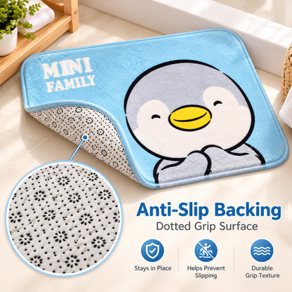 Penguin design bathroom floor mat - view 03