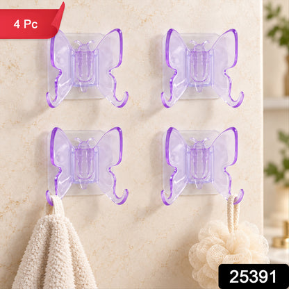 Plastic butterfly self adhesive wall hooks - SKU photo