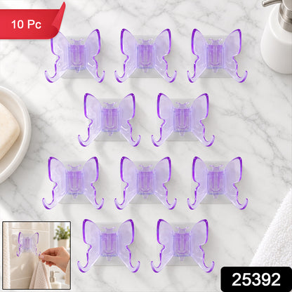 Plastic butterfly self adhesive wall hooks - SKU photo