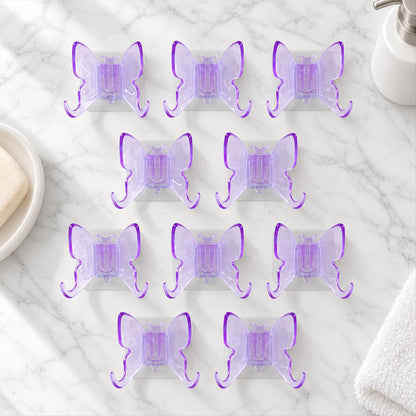 Plastic butterfly self adhesive wall hooks - main set photo