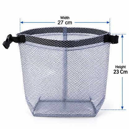 Mesh travel organizer pouch with buckle dimensions