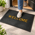 Welcome Door Mat for Home Entrance with Textured Mesh (1 Pc, 57x37.5 Cm)