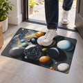 Pebble Print Decorative Floor Mat for Indoor Entryways (1 Pc, 57x38 Cm)