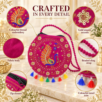 Traditional purse white bg