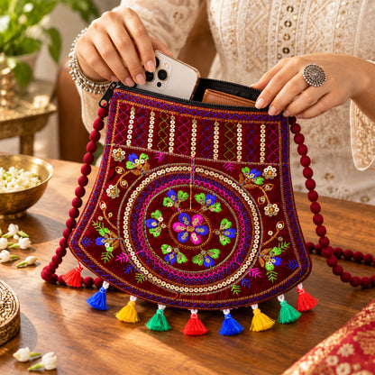 Purse tassel detail