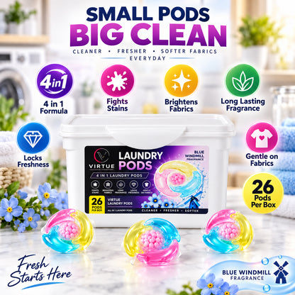 Laundry detergent pods view 1