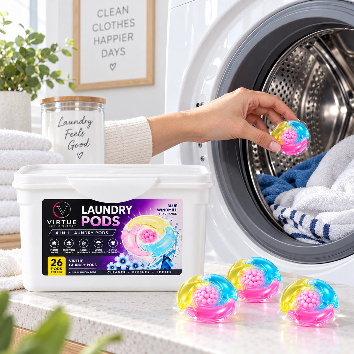 Laundry detergent pods view 2