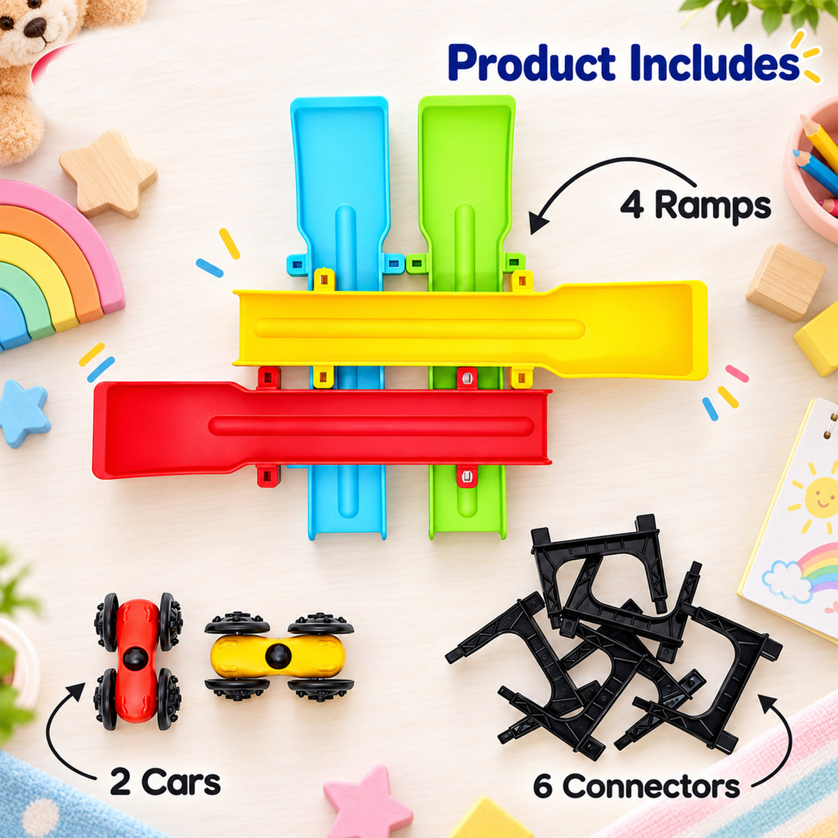 Ramp racer car toy track set 03