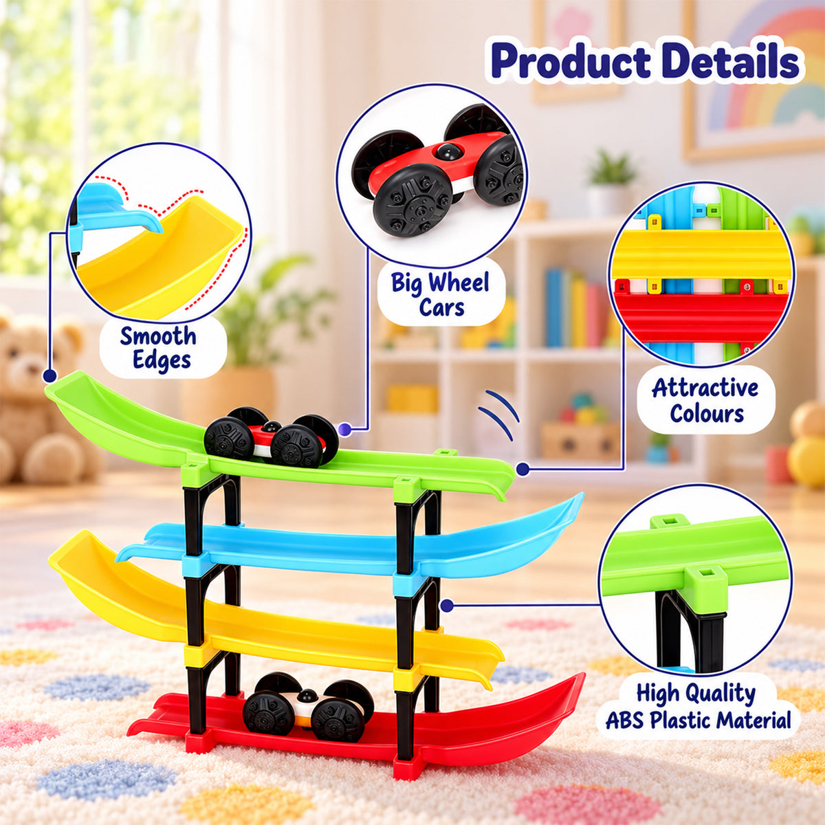 Ramp racer car toy track set 08