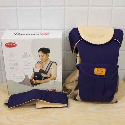 Baby carrier with padded straps and head support 09