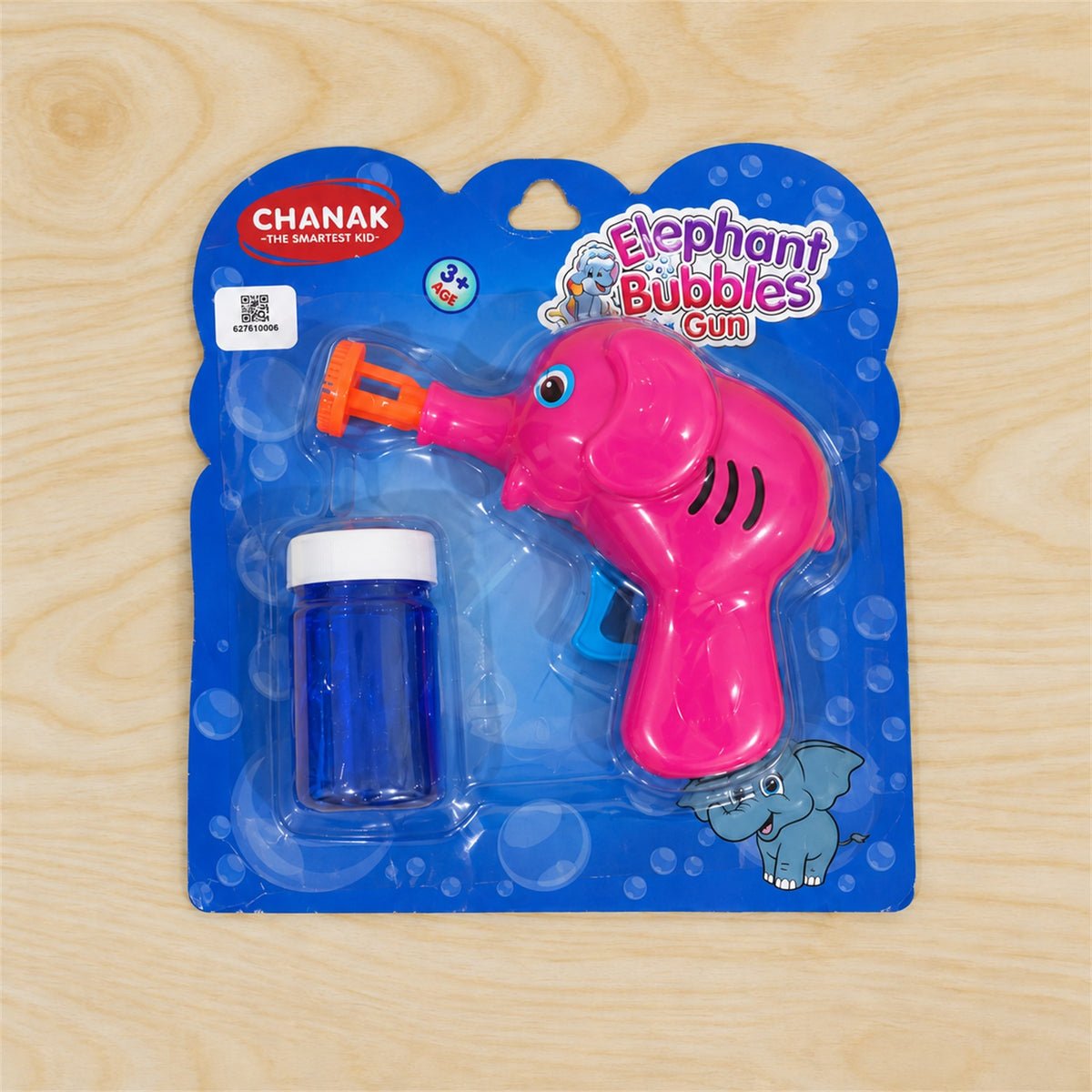 Elephant bubble gun toy with solution actual product