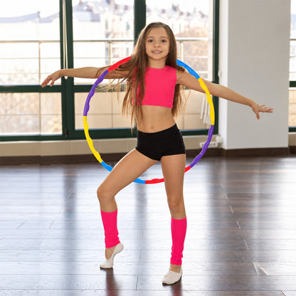 Detachable colourful hula hoop 03