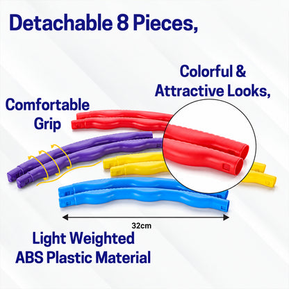 Detachable colourful hula hoop 04