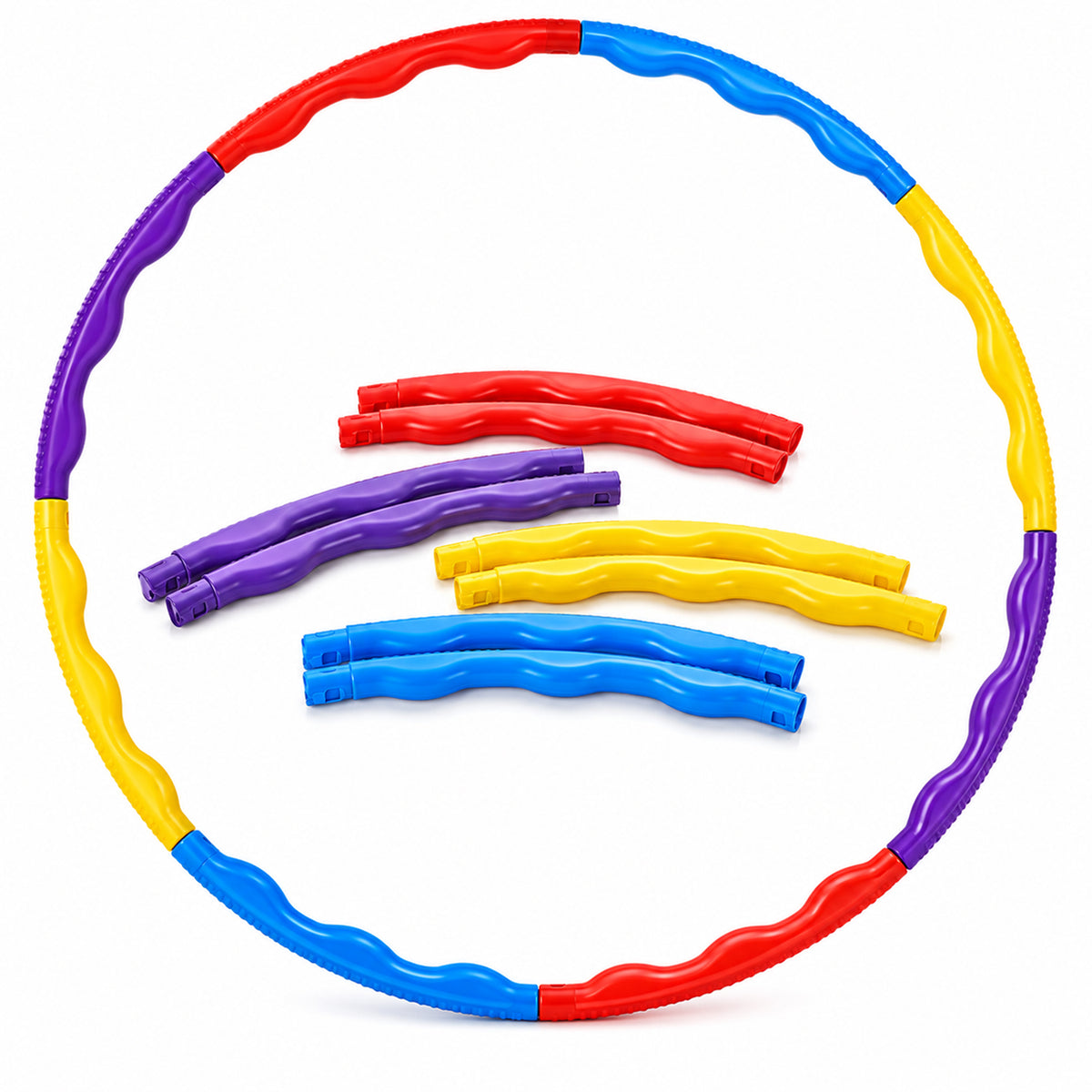 Detachable colourful hula hoop 05