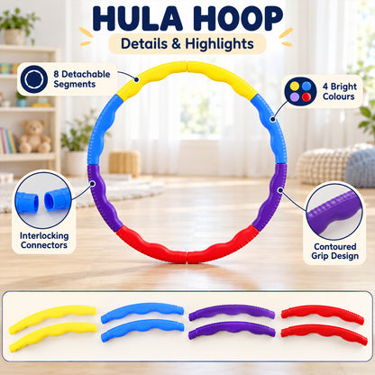 Detachable colourful hula hoop 06