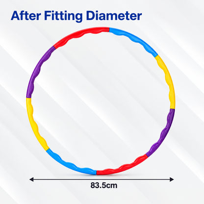Detachable colourful hula hoop assembled diameter