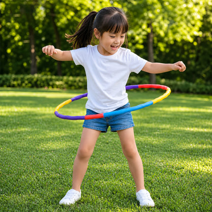 Detachable colourful hula hoop 08