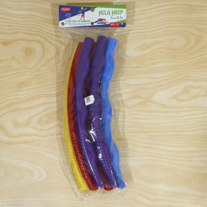 Detachable colourful hula hoop actual product