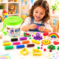 Creative Modelling Dough Bucket with Shape Cutters for Kids Play (1 Set)