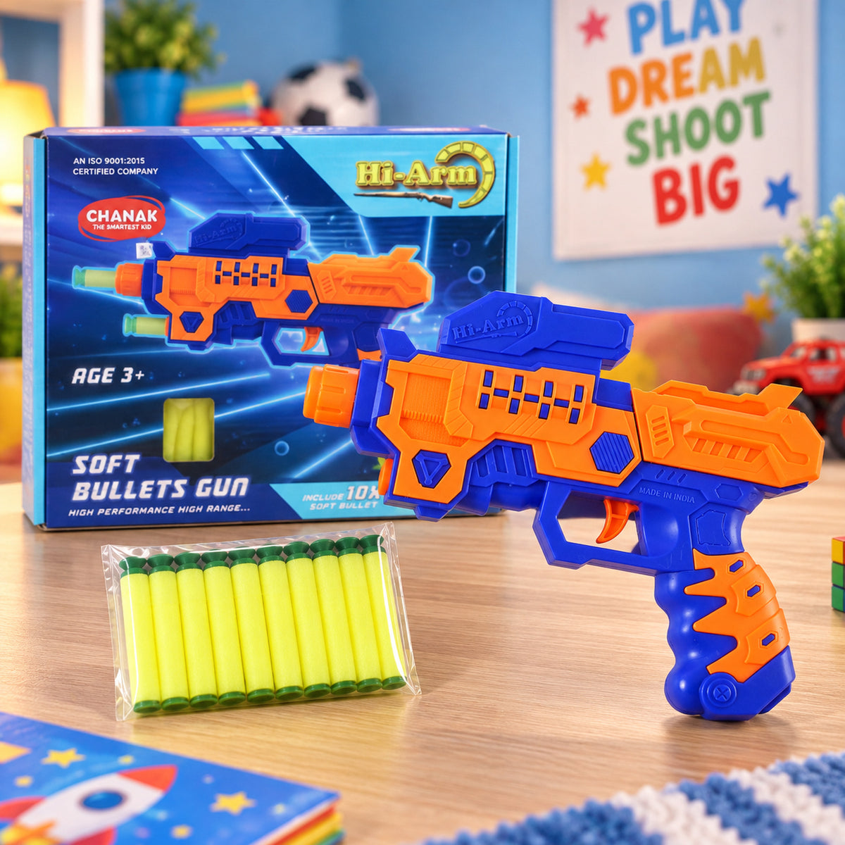 Soft foam bullet toy blaster 01