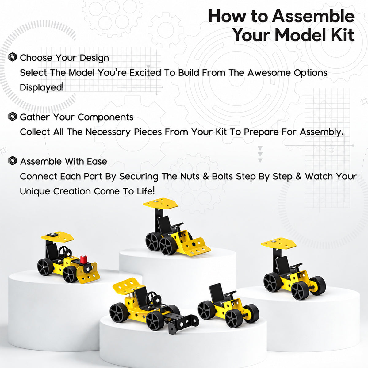 DIY vehicle construction model kit 03