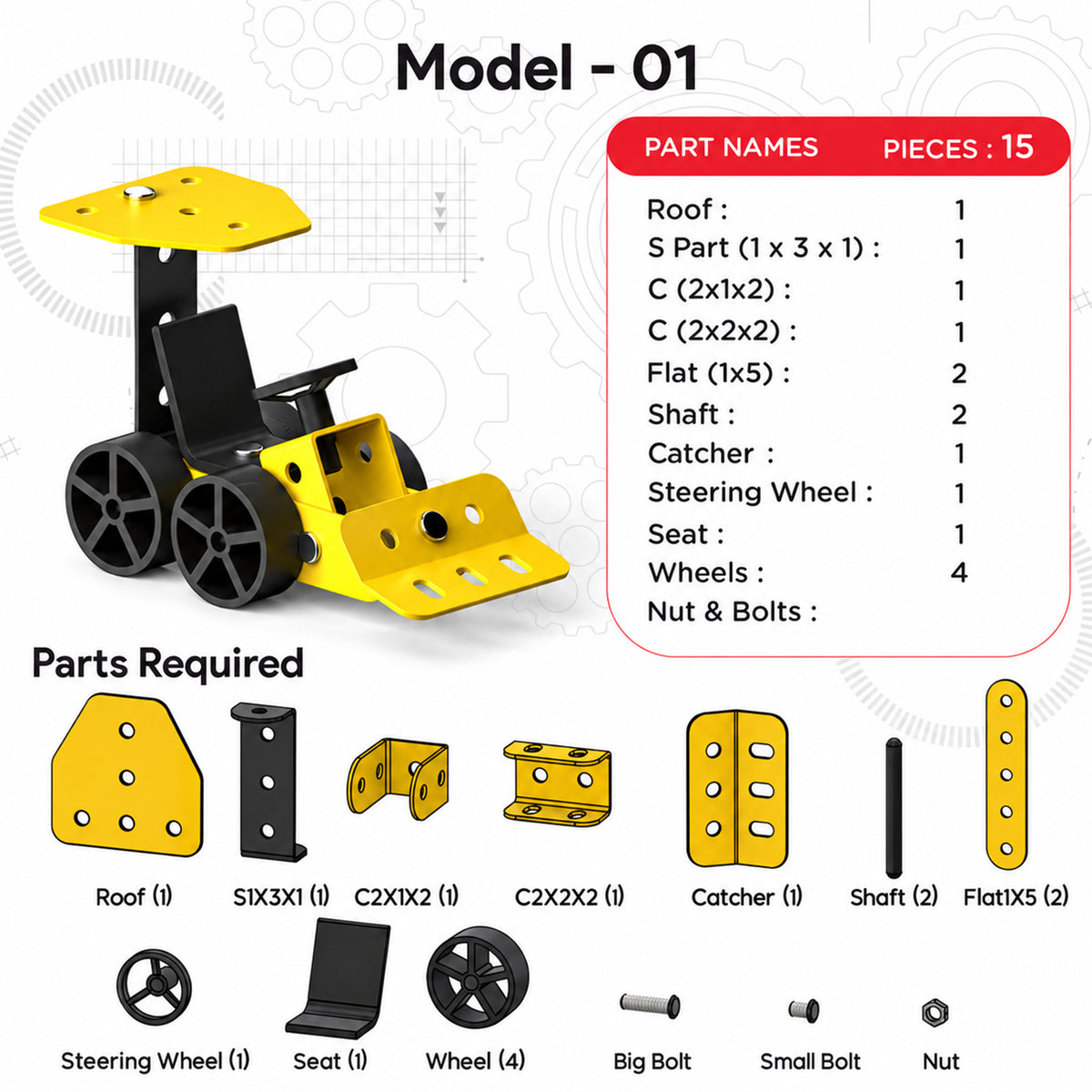 DIY vehicle construction model kit 05