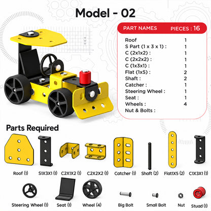 DIY vehicle construction model kit 07