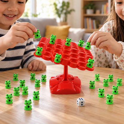 Frog balancing board game 01