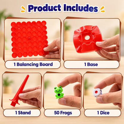 Frog balancing board game 02