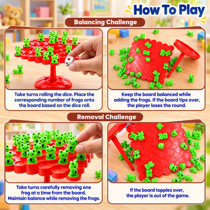 Frog balancing board game 04