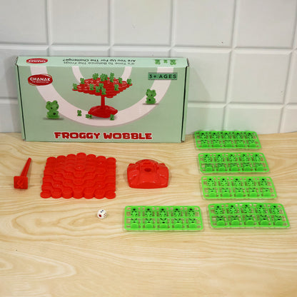 Frog balancing board game actual product