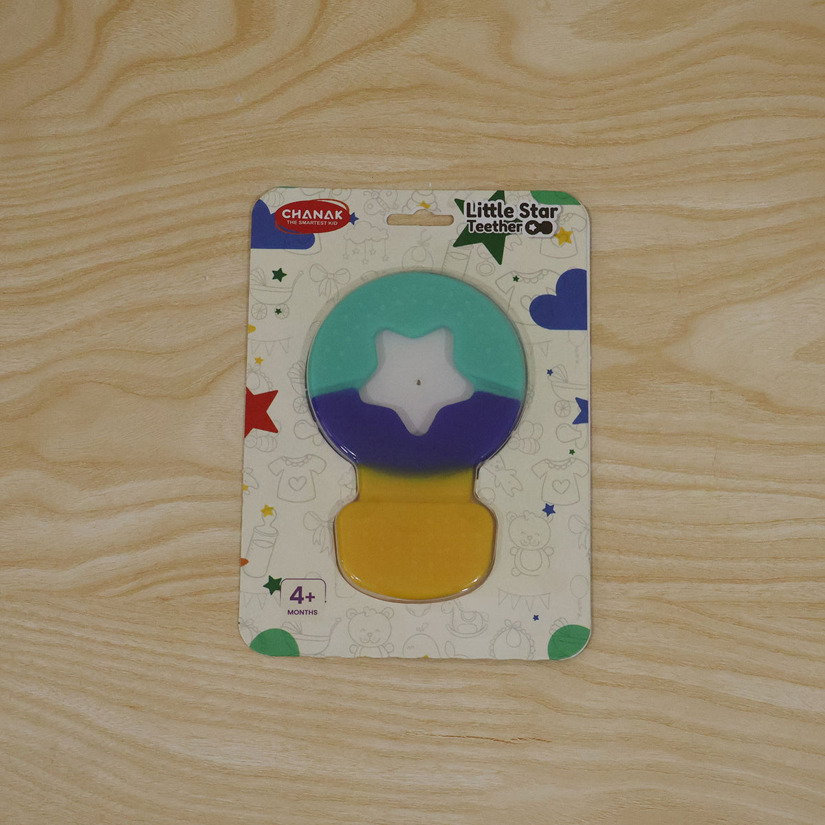 Star opening baby teether actual product