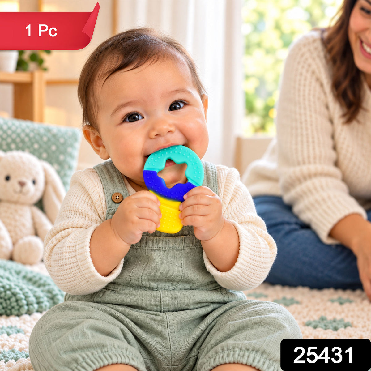 Star opening baby teether 1 Pc label