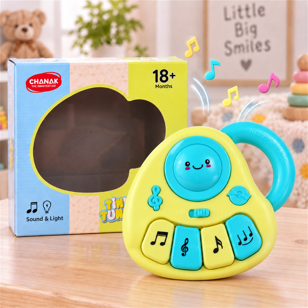 Musical toy with sound light and carry handle 01