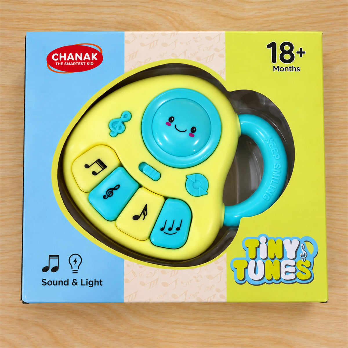 Musical toy with sound light and carry handle actual product