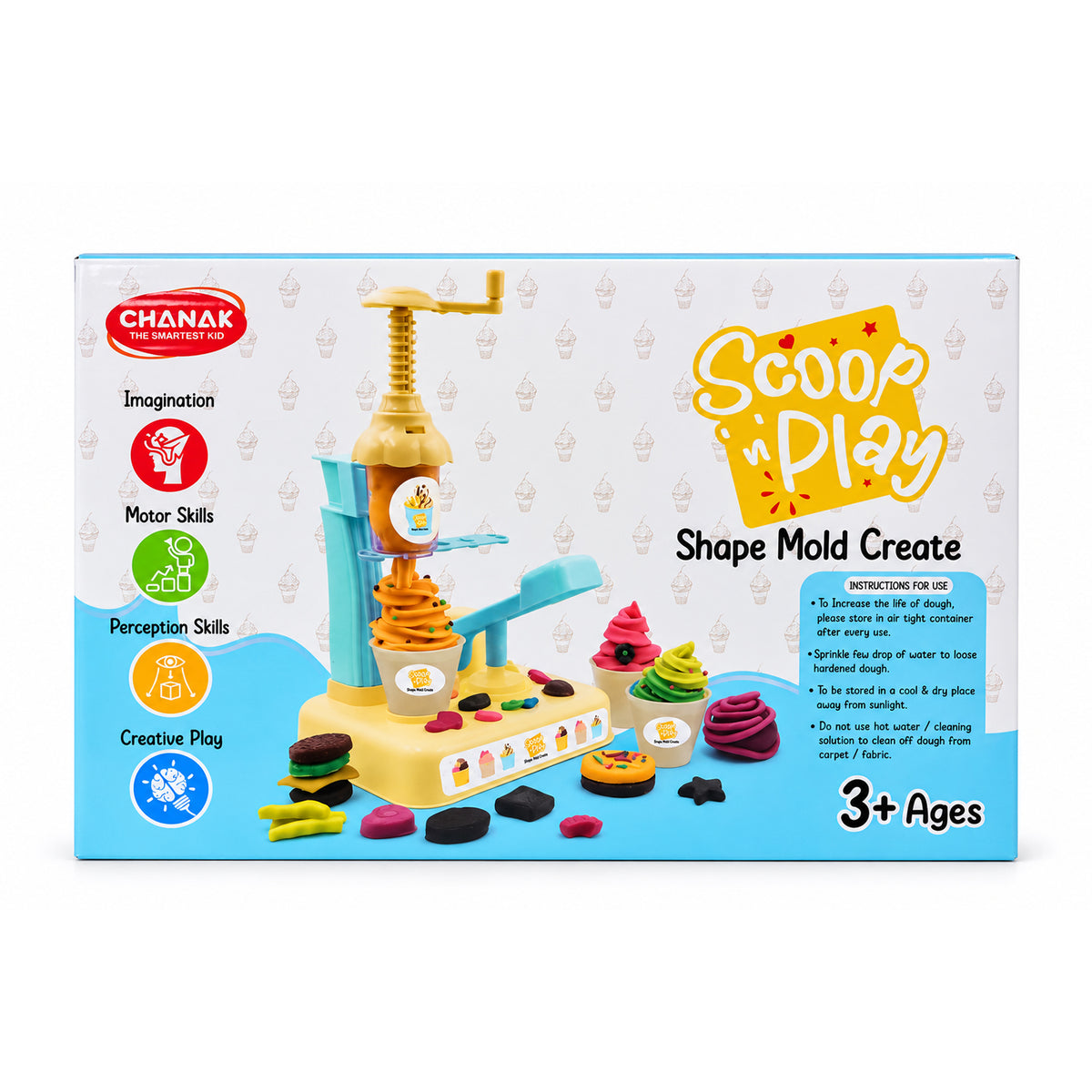 Ice cream modelling dough play set 05