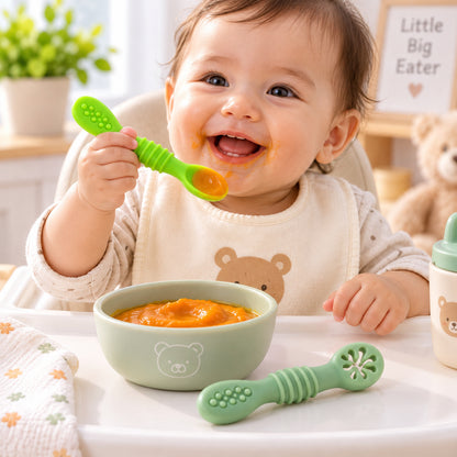 Baby silicone spoon set 07